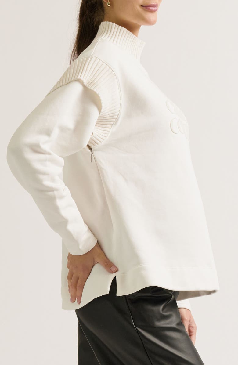 Cache Coeur Harper Maternity & Nursing Sweatshirt, Alternate, color, Ivory