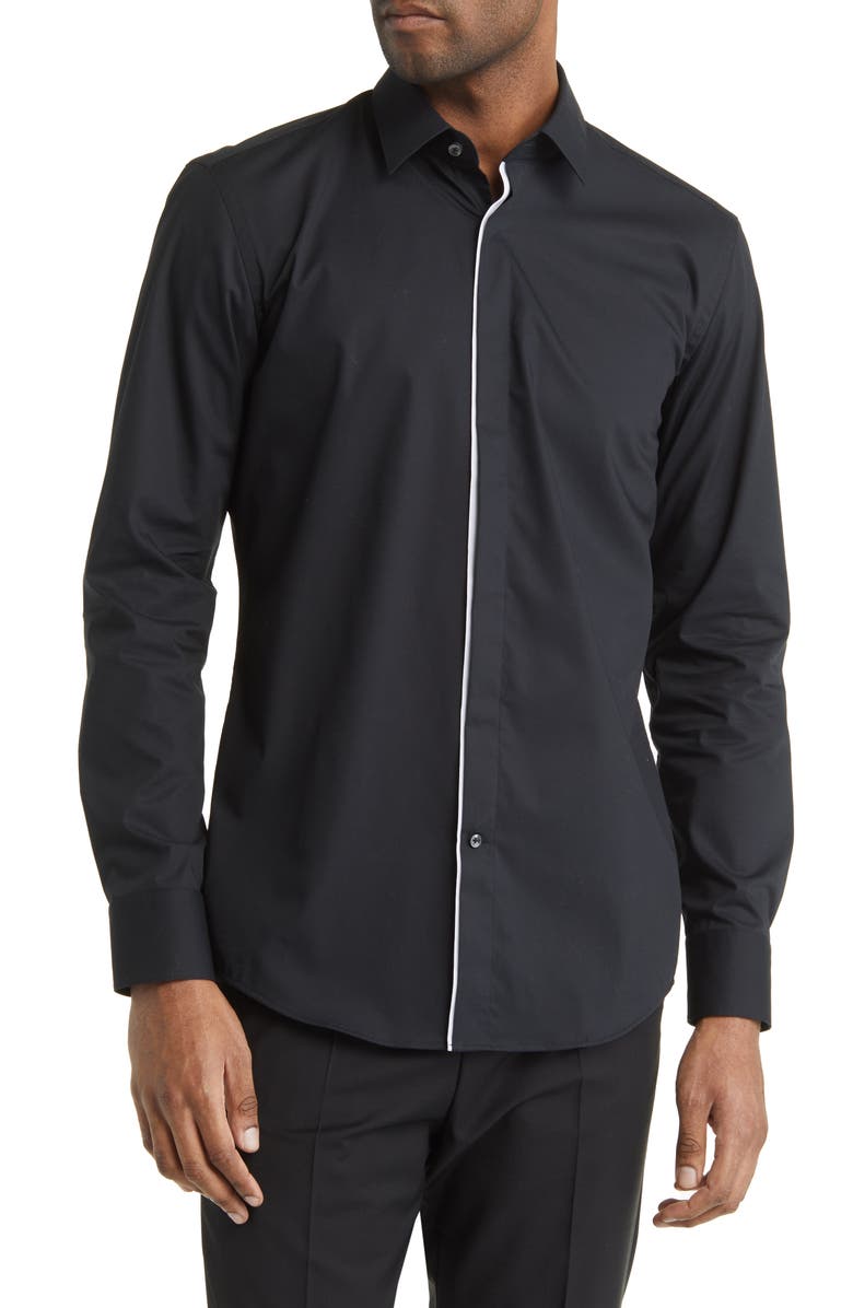 BOSS Hank Party Slim Fit Dress Shirt, Main, color, 
