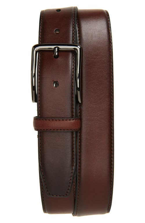 Nordstrom Tarek Leather Belt In Brown Sepia