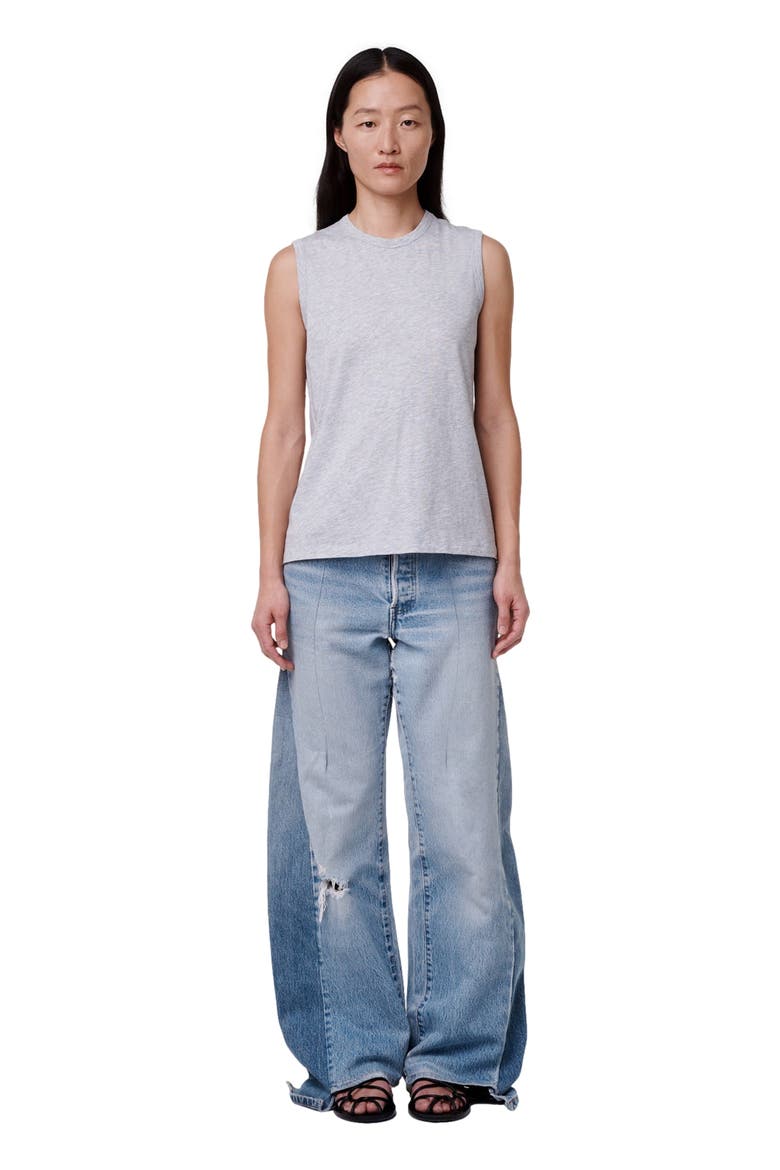 SLEEVELESS TEE, Alternate, color, HEATHER GREY