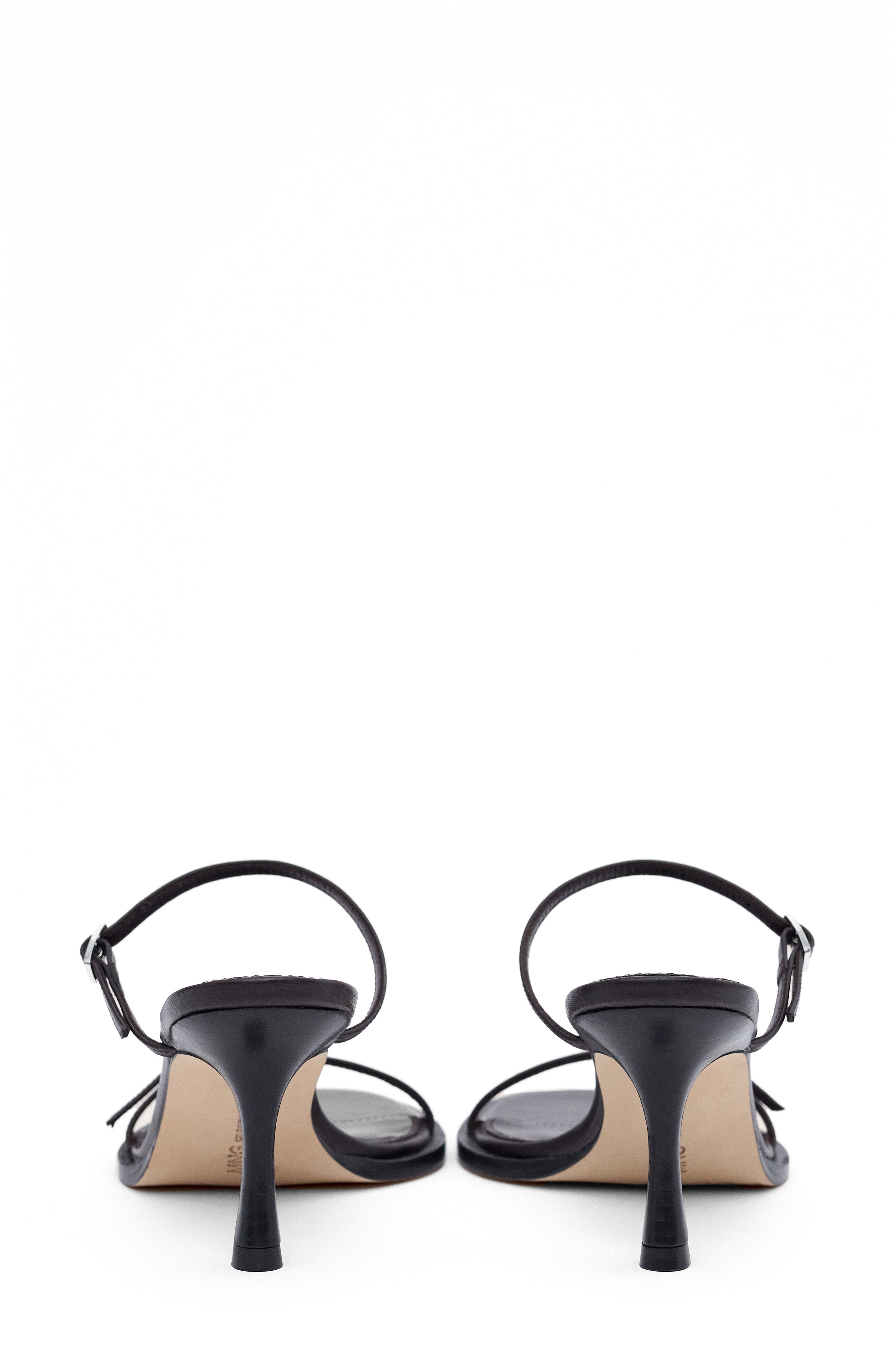 MANGO Buckle Strap Sandal, Alternate, color, Chocolate