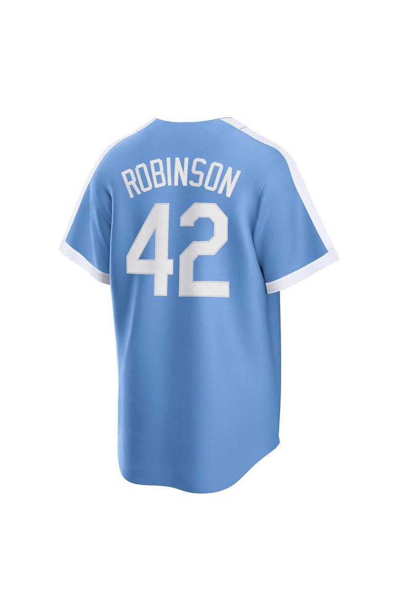 Nike Men's Nike Jackie Robinson Light Blue Brooklyn Dodgers Alternate Cooperstown Collection Player Jersey, Alternate, color, 