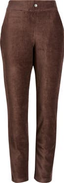 Hue High Waist Corded Knit Straight Leg Pants
