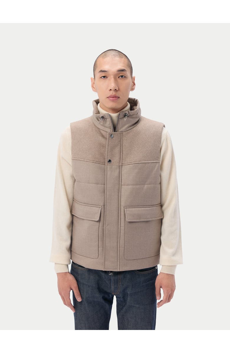 GOBI Mongolian Cashmere Drawstring Collar Cashmere Vest, Main, color, 