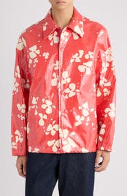 Dries Van Noten Vorries Print Coated Cotton Jacket