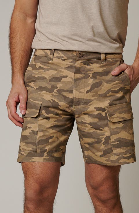Ripstop Cargo Camo Shorts
