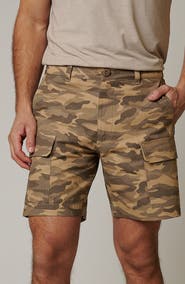 LEISURE LAB Ripstop Cargo Camo Shorts