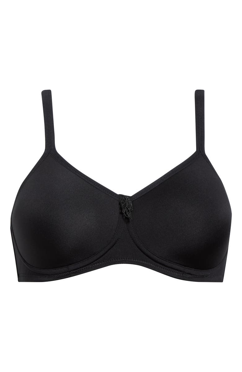 Amoena Lara Soft Cup Bra, Alternate, color, Black