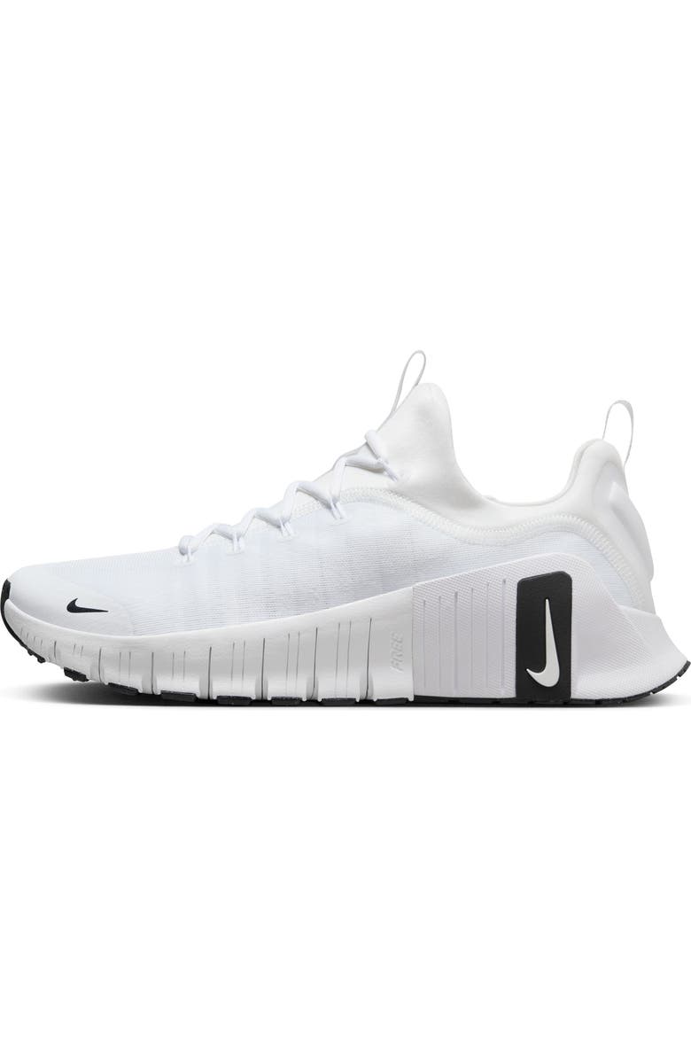 Nike Free Metcon 6 Training Shoe, Alternate, color, 101 White/Black