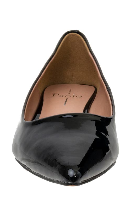 Linea Paolo Patent Pointed Toe Pump In Black