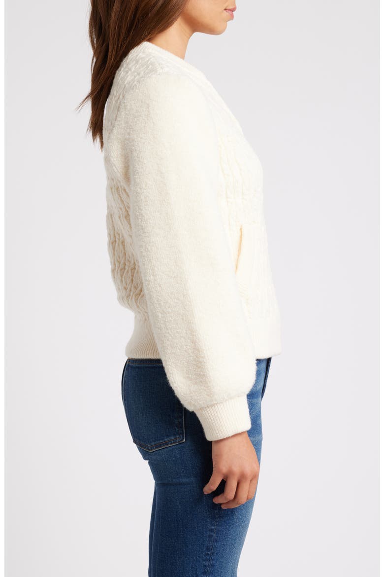 Mix Stitch Jacket, Alternate, color, IVORY