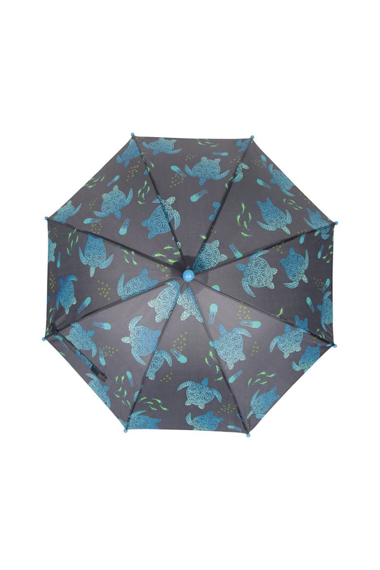 Childrens/Kids Printed Stick Umbrella, Alternate, color, Dark Blue