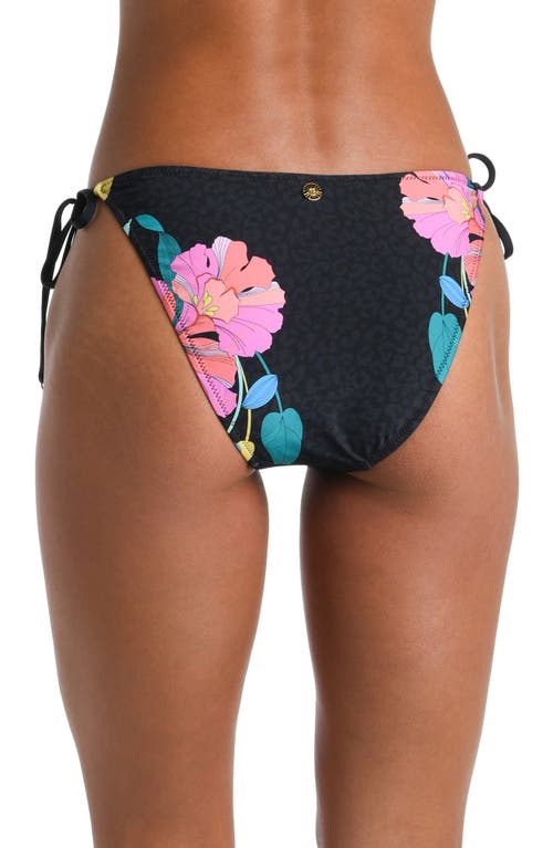 Sunshine 79 Cascade String Side Tie Bikini Bottoms In Black
