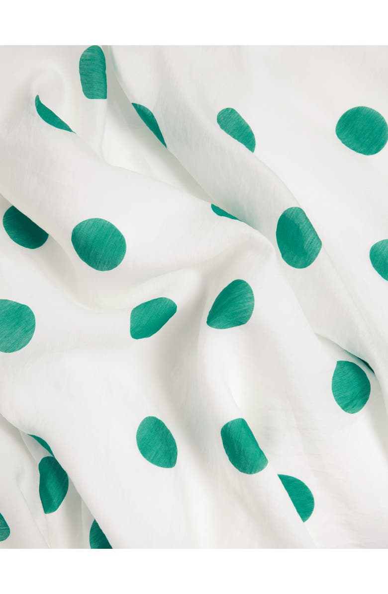 HOBBS LONDON Barrington Polka Dot Midi Dress, Alternate, color, Ivory/Green