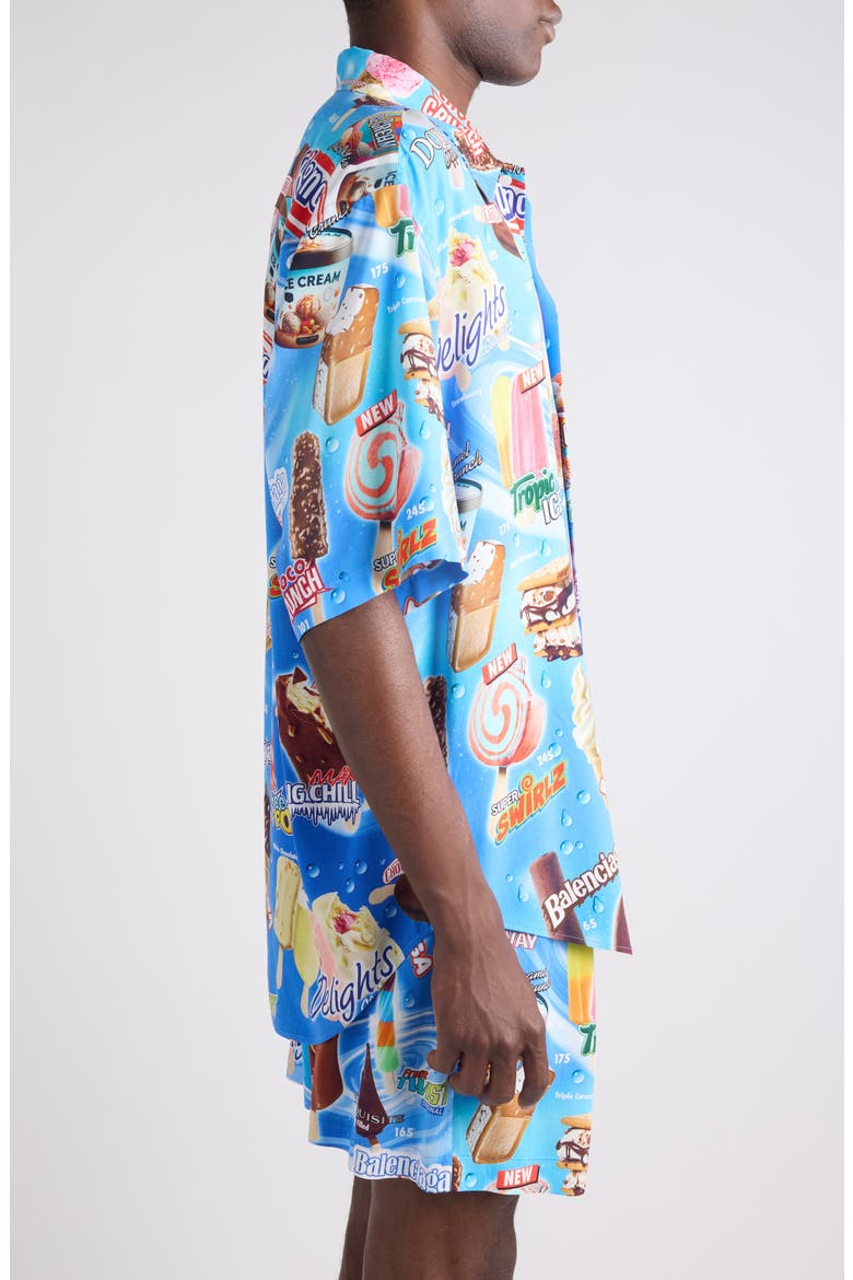 Sweet Treats Button-Up Shirt, Alternate, color, 4011 BLUE