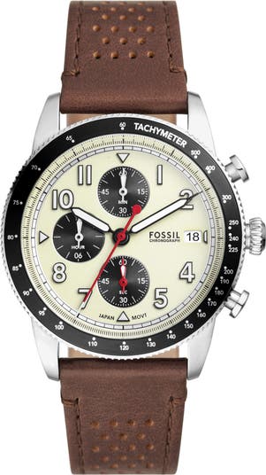 Fossil Sport Tourer Silicone Strap Chronograph Watch 42mm Nordstrom