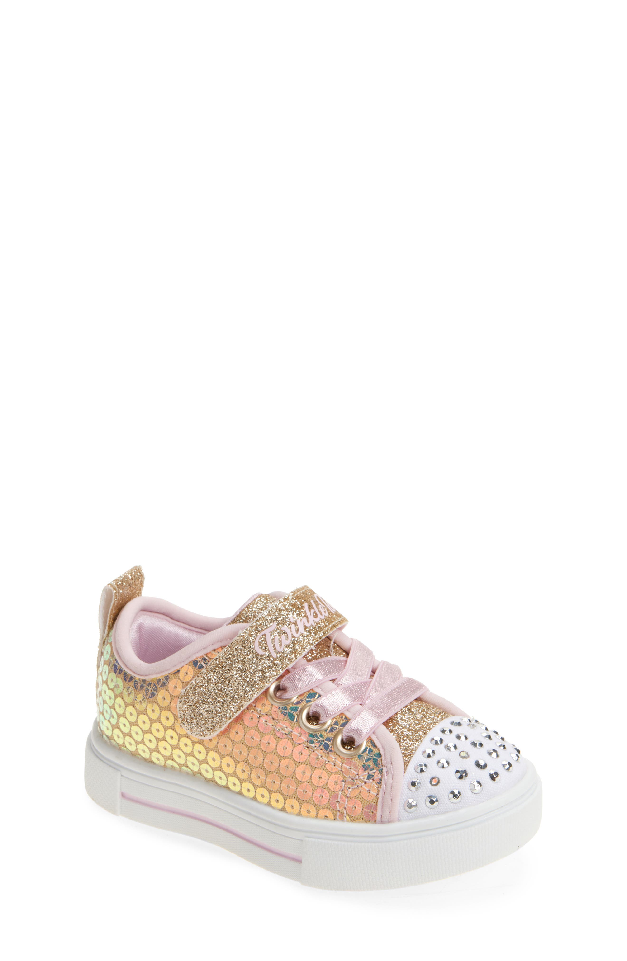 Kids' Twinkle Sparks Light-Up Sneaker, Main, color, GDPK-GOLD/