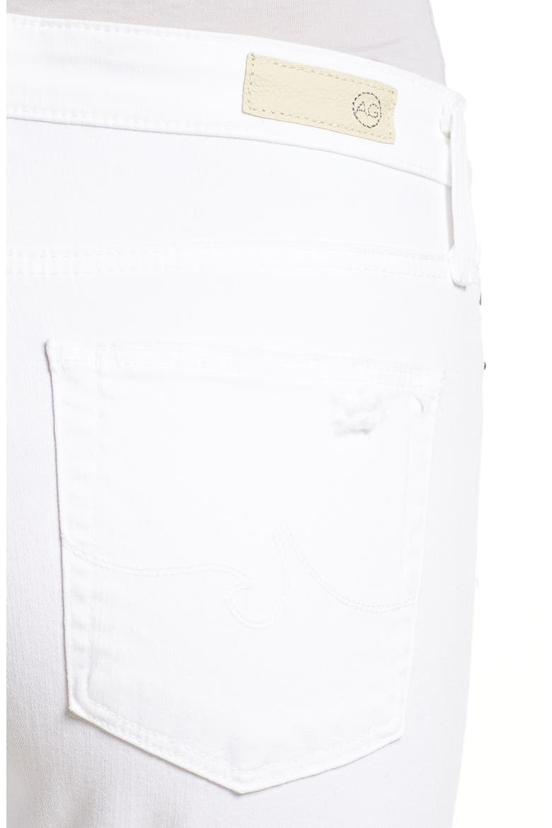 The Farrah High Waist Ankle Skinny Jeans, Alternate, color, UNCHARTED WHITE