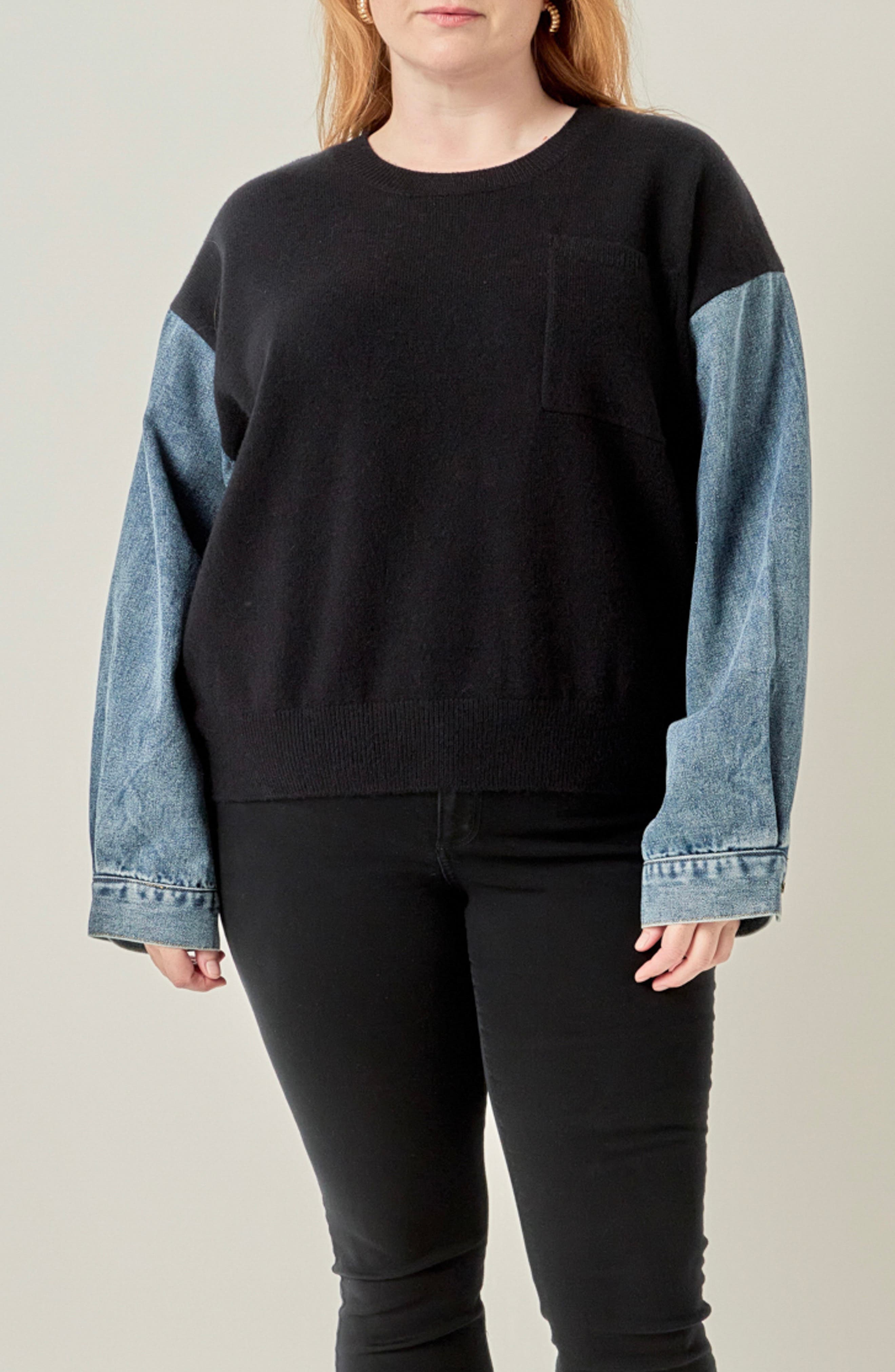 selected BLACK / DENIM