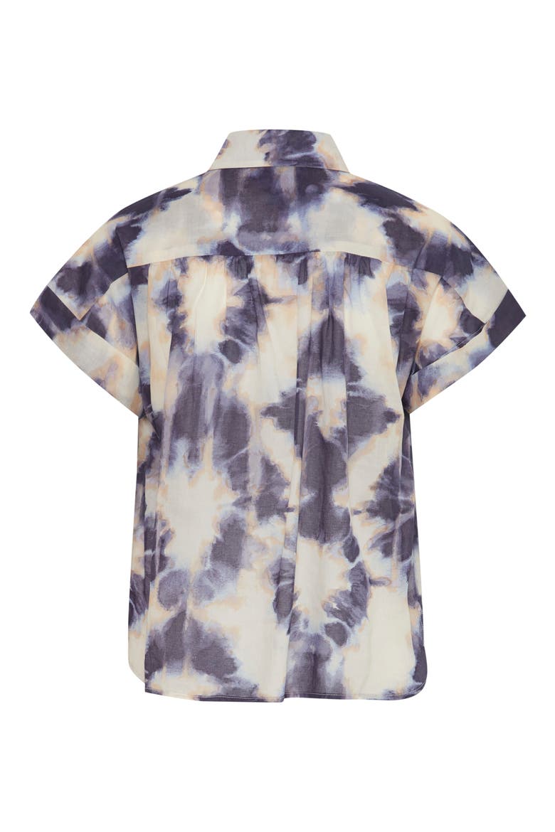 Emmereetta Cotton Shirt, Alternate, color, TIE DYE AOP