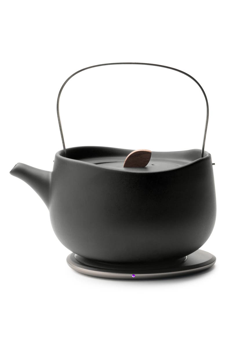 OHOM Leiph Self-Heating Teapot Set, Main, color, Inkstone Black