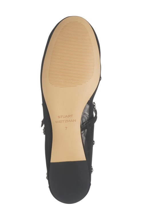 Stuart Weitzman Tammy Crystal Mary Jane Ballet Flat