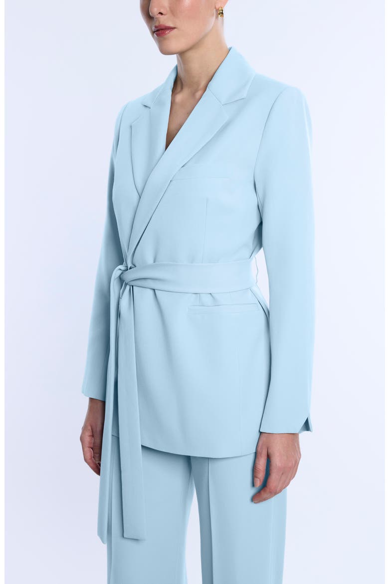 Belted Tailored Jacket, Alternate, color, SEAFOAM