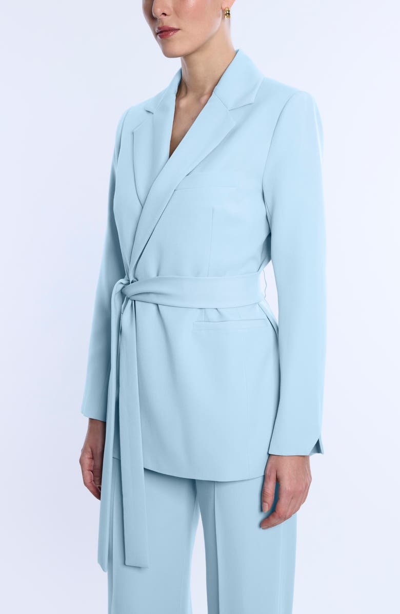 BCBGMAXAZRIA Belted Tailored Jacket, Alternate, color, Seafoam