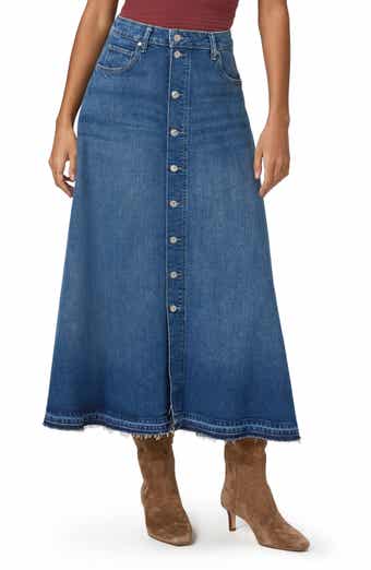 PAIGE Maren Front Button Maxi Skirt