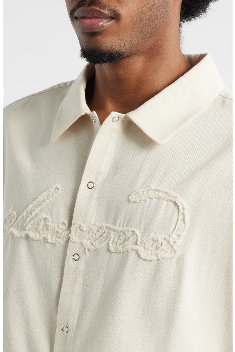cut up dress shirt Shoulder Cut-Out Button Down