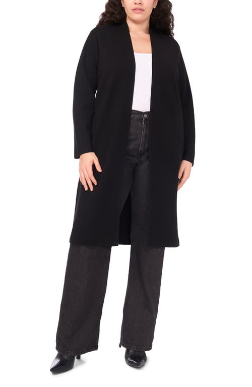 Halogenr Halogen(r) Open Front Longline Cardigan In Black