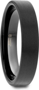 Larson Jewelers San Antonio Flat Tungsten Carbide Band With Brushed Finish