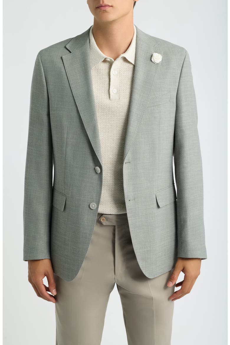 Hutson Slim Fit Wool Blend Sport Coat, Main, color, OPEN GREEN