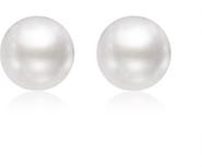 Miss Circle Freshwater Pearl Vermeil Studs