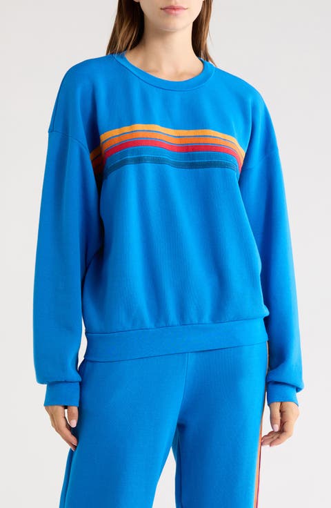 5-Stripe Crewneck Sweatshirt
