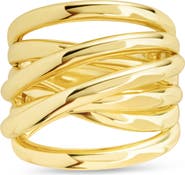 Sterling Forever Rebecca Layered Band Ring