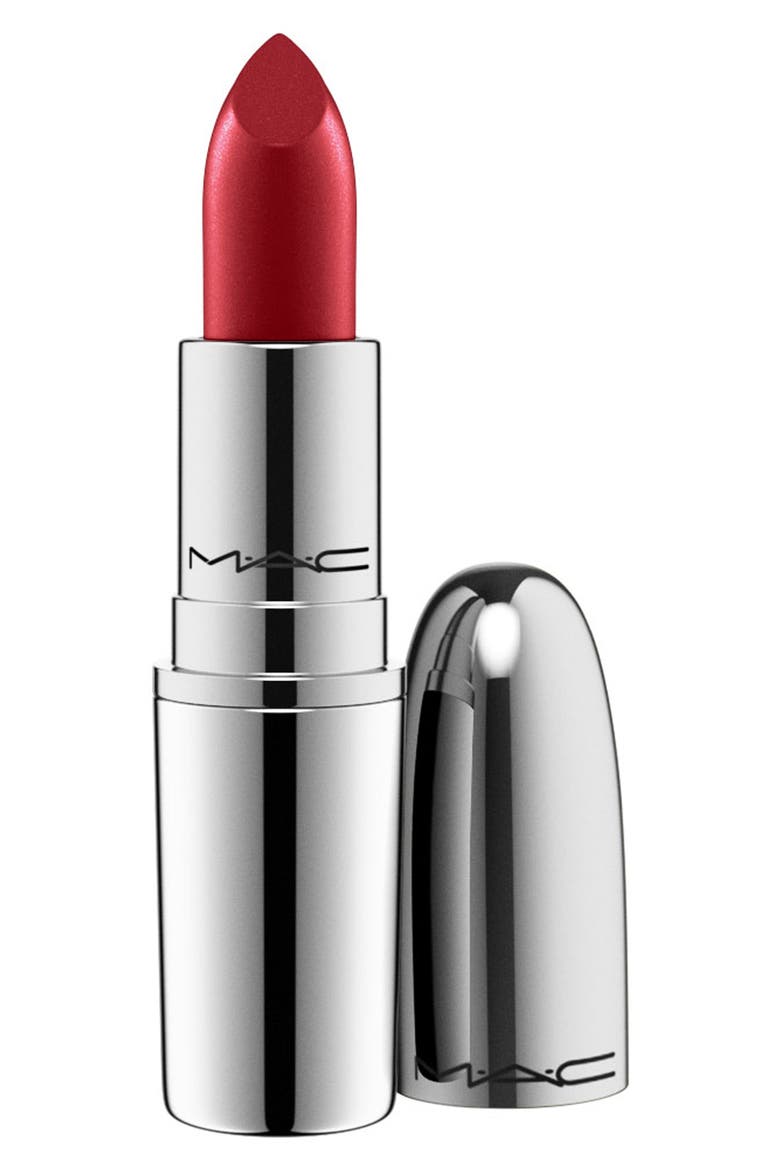 MAC Shiny Pretty Things Lipstick, Main, color, STRAIGHT FIRE