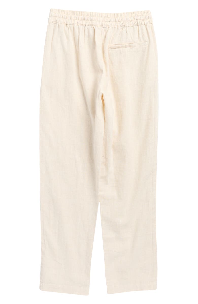 Reiss Kids' Wilfred Linen Pants, Alternate, color, Stone