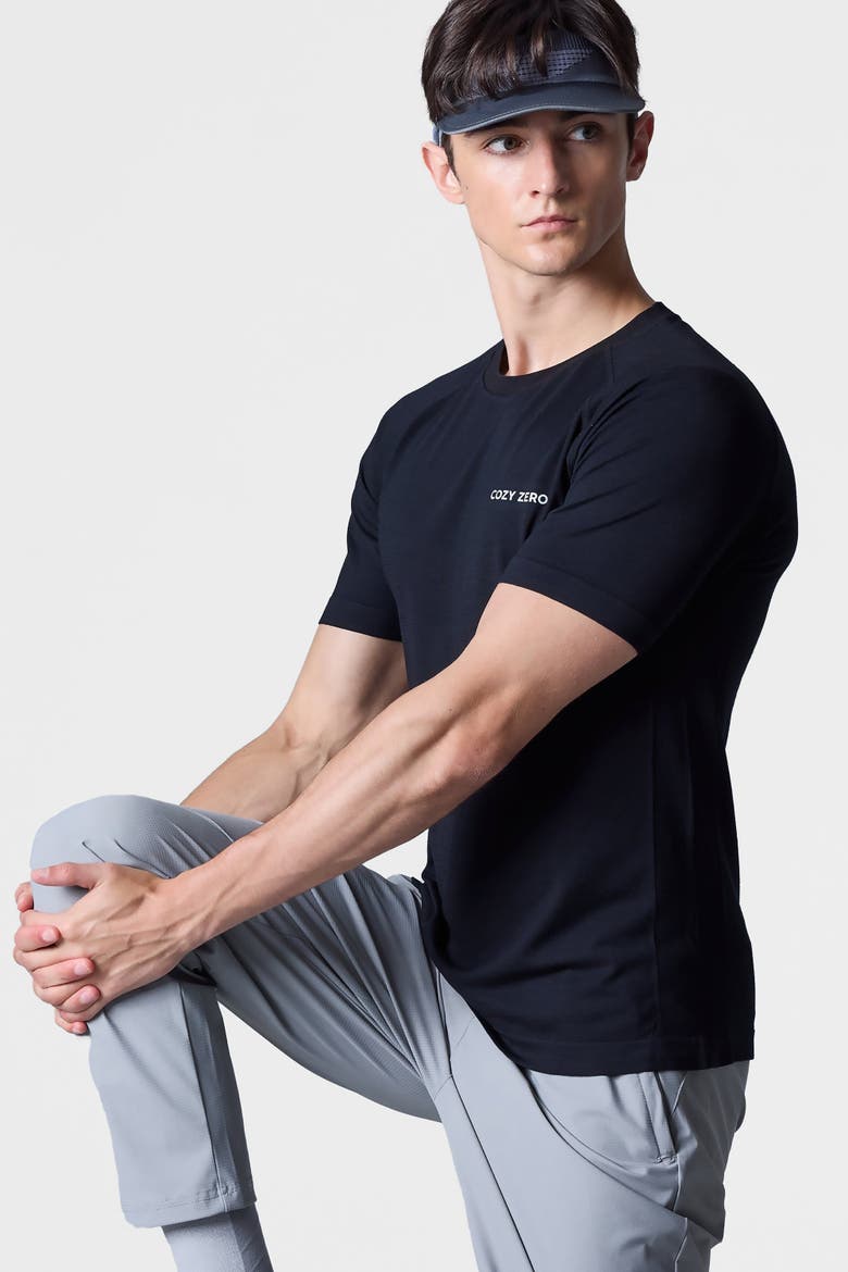 Tech Merino Light Weight Daily Tee, Alternate, color, Black