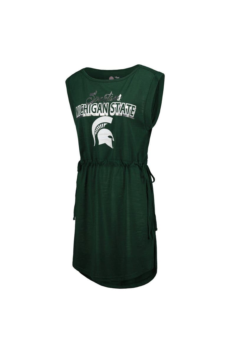 G-III 4HER BY CARL BANKS Women's G-III 4Her by Carl Banks Green Michigan State Spartans GOAT Swimsuit Cover-Up Dress, Alternate, color, Green