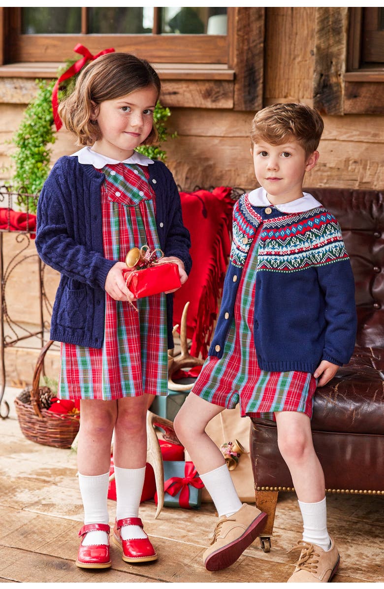 Little English Kids' Vintage Button Tab John John Set, Alternate, color, 