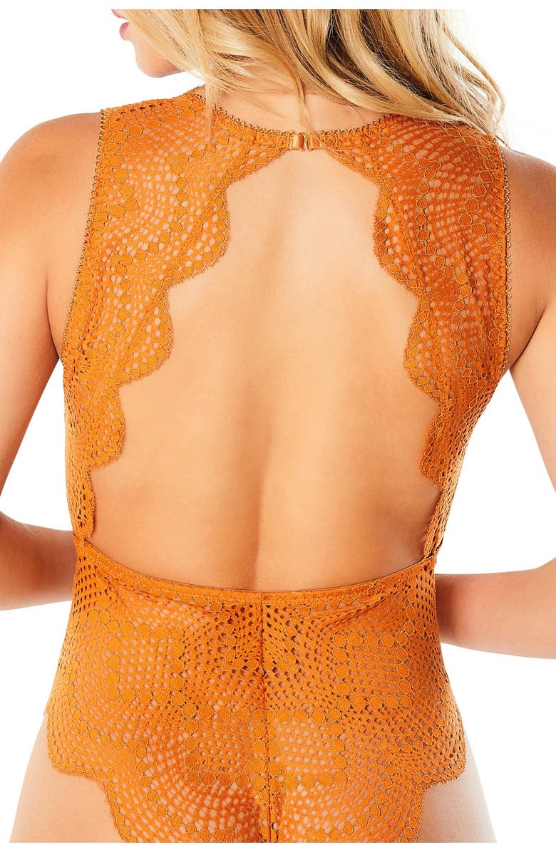 Oh La La Cheri Scalloped Lace Teddy, Alternate, color,