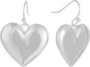 Ettika Puffy Heart Drop Earrings