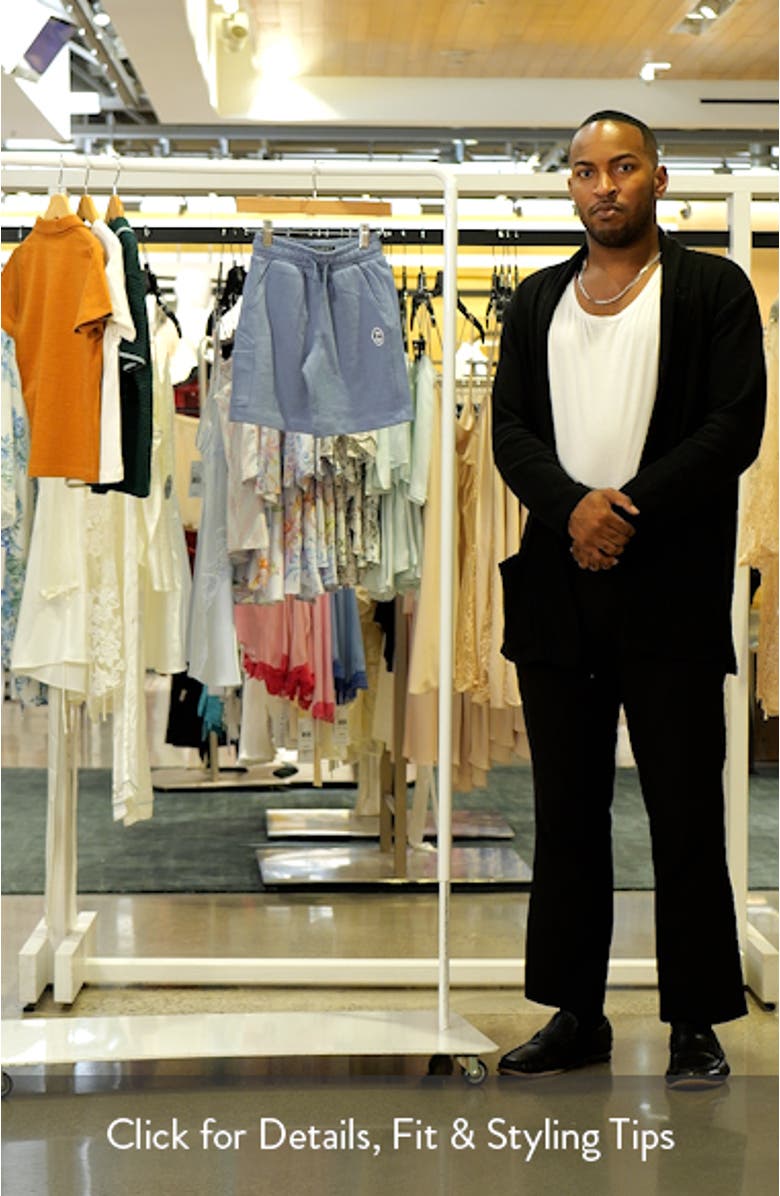 Kids' Core Apppliqué Cotton Drawstring Shorts, sales video thumbnail