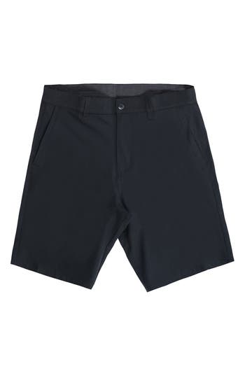 Burnside Hybrid Stretch Shorts In Charcoal