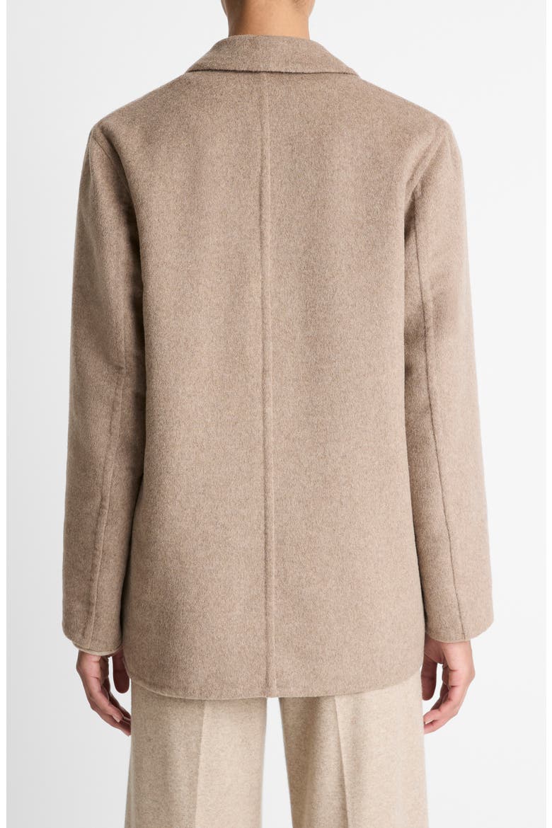 Double Face Wool Blend Blazer, Alternate, color, HEATHER DOE