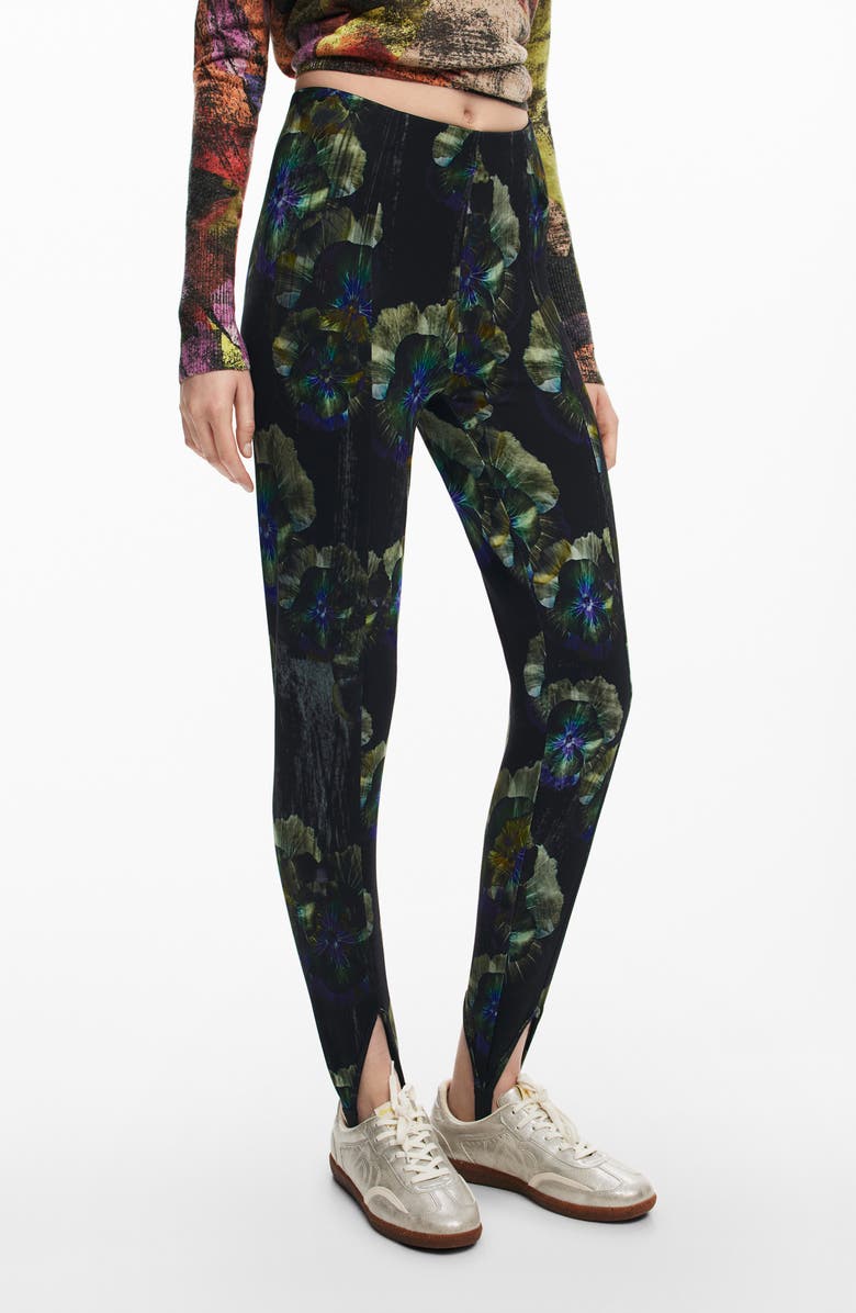 Desigual Pensee Lacroix Stirrup Pants, Main, color, 