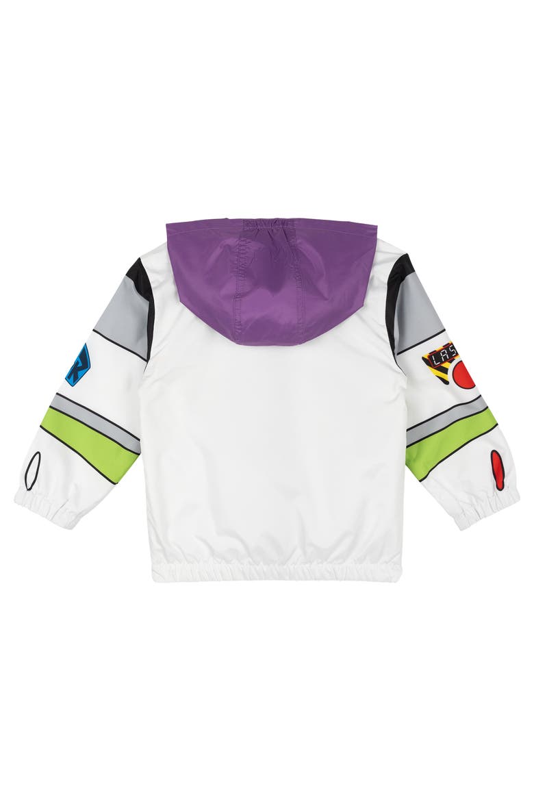Pixar Hooded Windbreaker Jacket, Alternate, color, Buzz Lightyear White