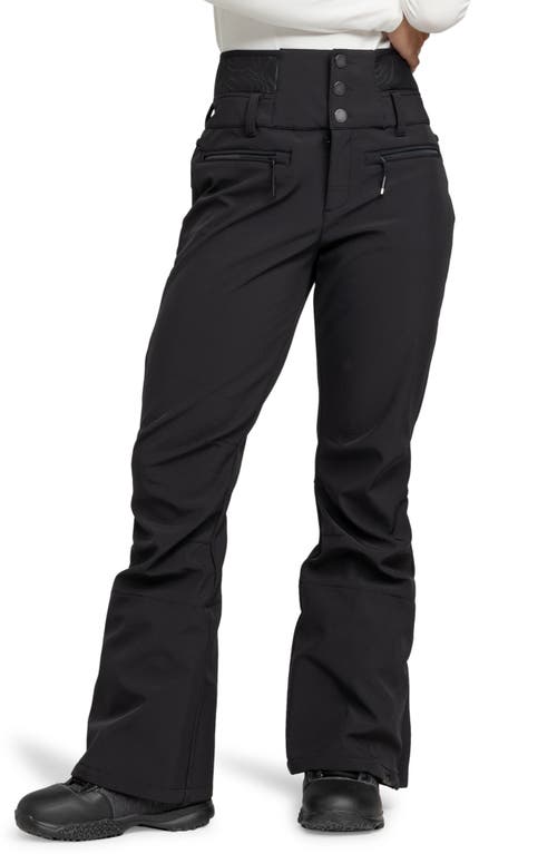 Roxy Rising High Waterproof Shell Snow Pants in Anthracite 