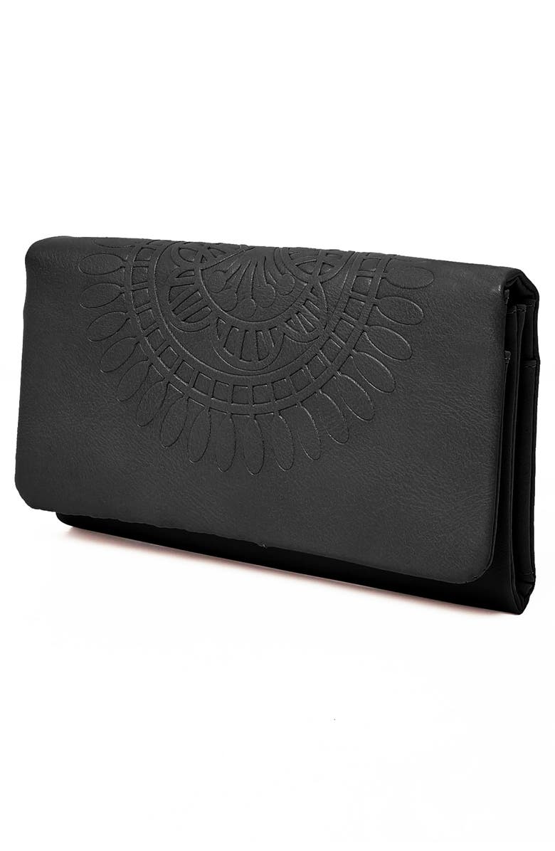 Urban Originals Flower Gypsy Vegan Leather Wallet, Alternate, color,